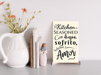 Thumbnail for This Kitchen Is Seasoned Con Sazon, Sofrito, Adobo y Amor Wall Art