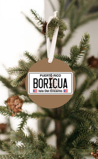 Thumbnail for Boricua License Plate Ornament