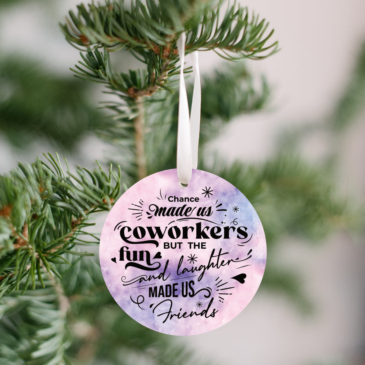 Fun and Laughter Made Us Friends - Coworker Christmas Ornament