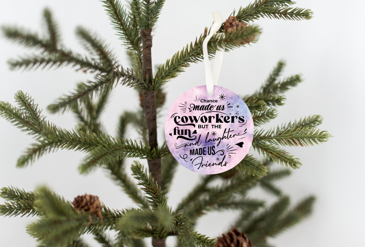 Whimsical Personalized Christmas Tree Wood Ornaments